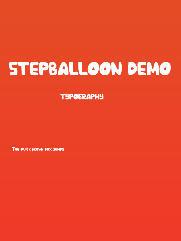 Stepballoon Demo Poster