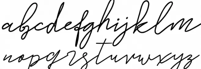 Stephani Schriftart Kleinbuchstaben
