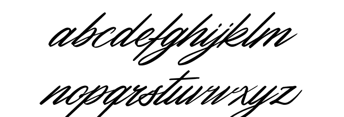 Stephanie Richardson Font LOWERCASE