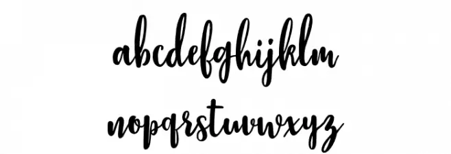 StephanieScript Fonte MINÚSCULAS