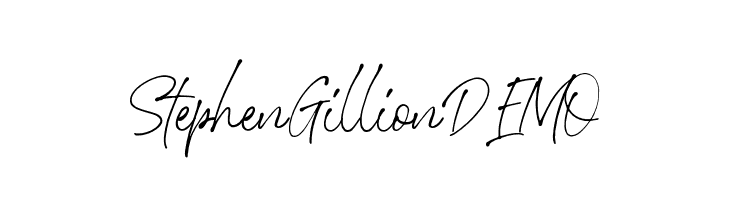 StephenGillionDEMO  Frei Schriftart Herunterladen