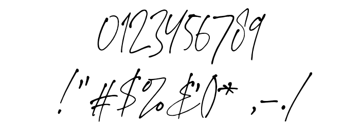 StephenGillionDEMO Font OTHER CHARS