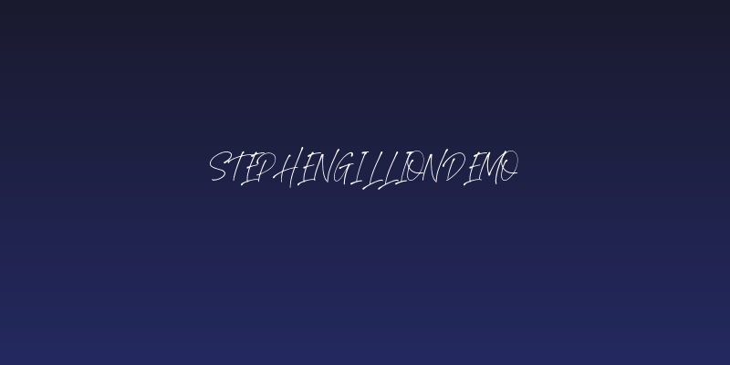 StephenGillionDEMO Social Header