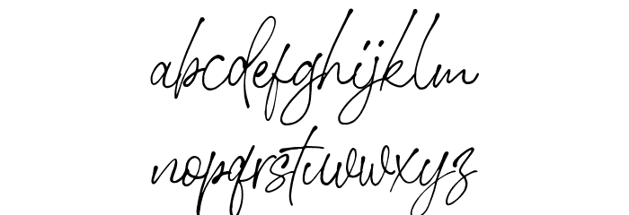 StephenGillionDEMO Font LOWERCASE