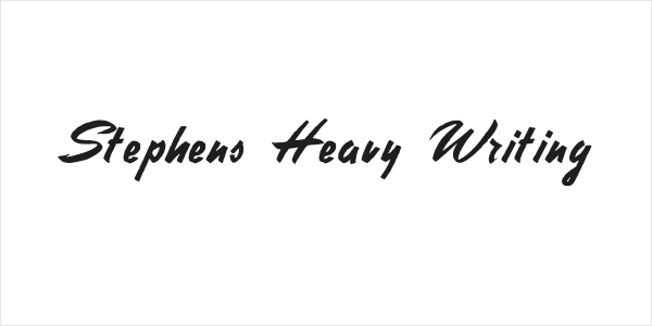 Stephens Heavy Writing Logo