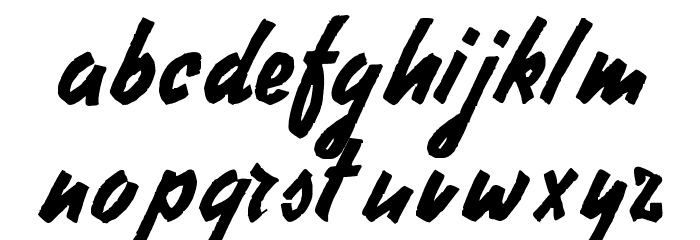 Stephens Heavy Writing Font LOWERCASE