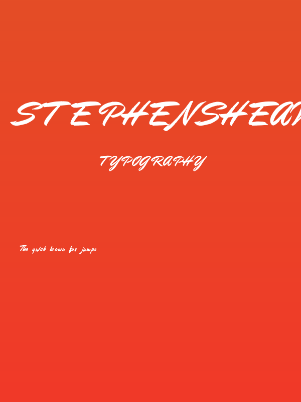 StephensHeavyWriting Poster