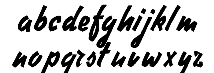 StephensHeavyWriting Font LOWERCASE
