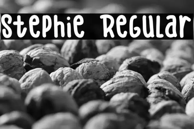 Stephie Regular 字体 examples