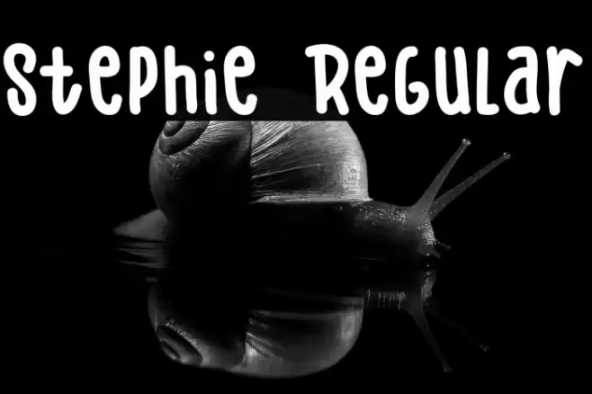 Stephie Regular 字体 examples