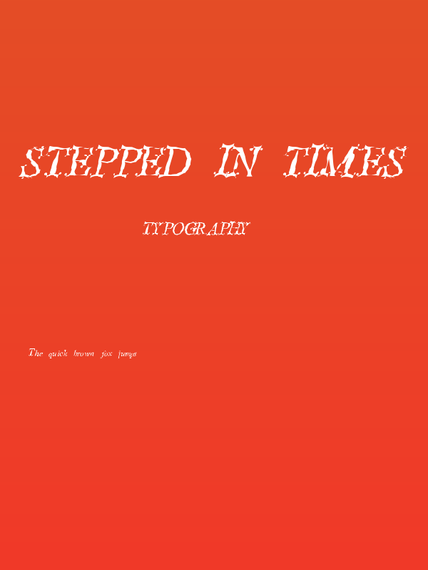 Stepped in Times Poster