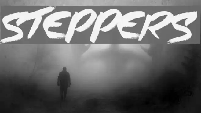 Steppers Schriftart examples
