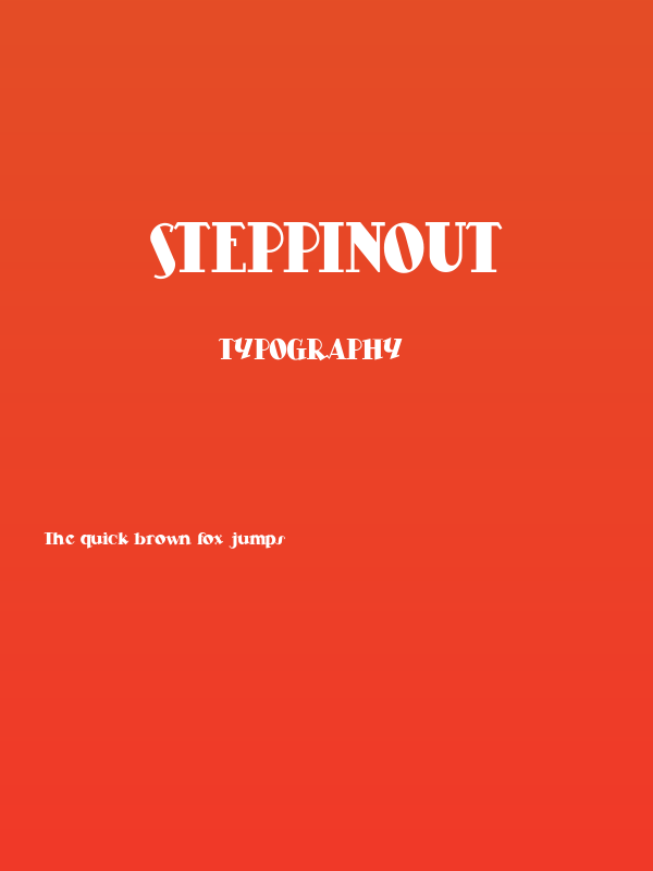 SteppinOut Poster