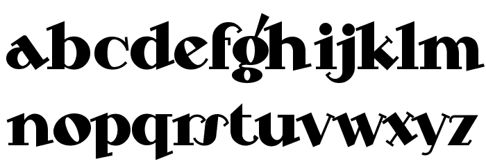 SteppinOut Font LOWERCASE