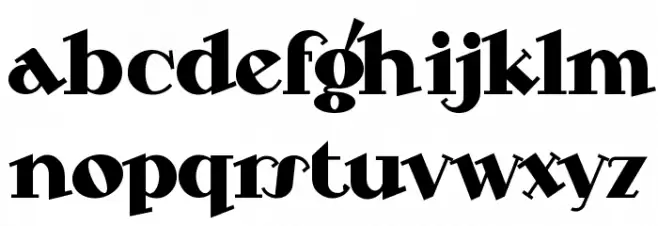 SteppinOut Schriftart Kleinbuchstaben
