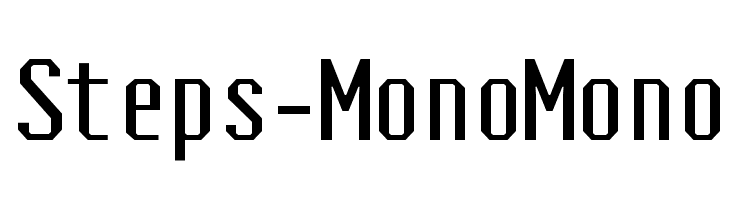 Steps-Mono Mono Font