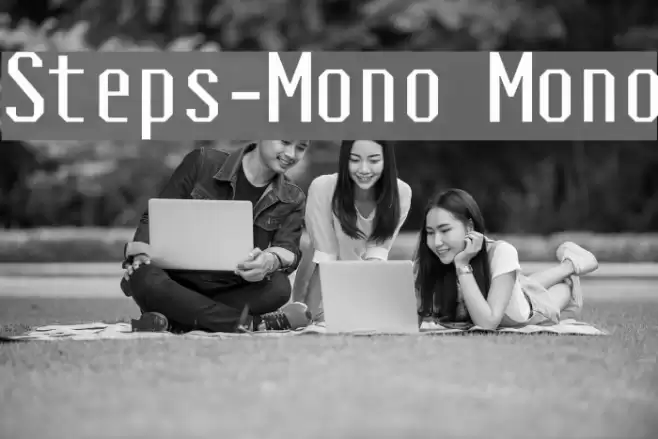 Steps-Mono Mono Font examples