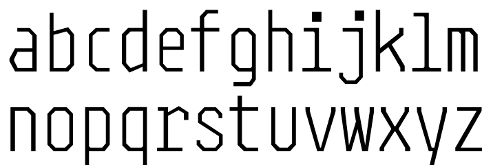 Steps Mono Schriftart Kleinbuchstaben