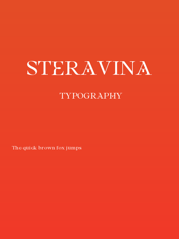 Steravina Poster
