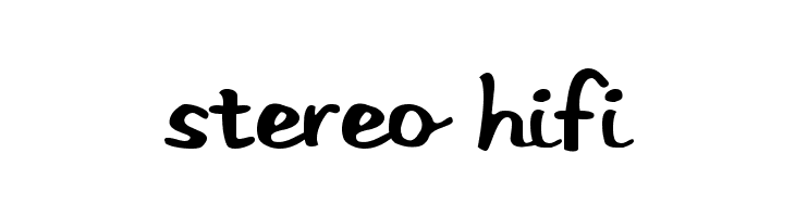 Stereo Hifi  font caratteri gratis