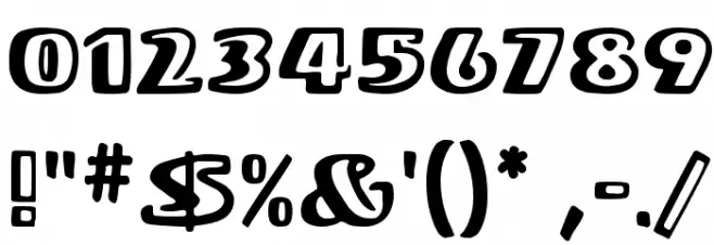 Stereo MF Font OTHER CHARS