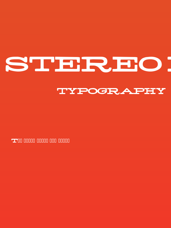 Stereo Normal Poster