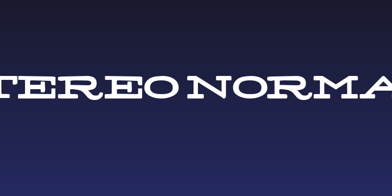 Stereo Normal Social Header