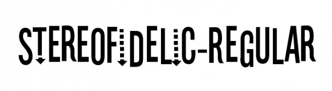 Stereofidelic-Regular  フリーフォントのダウンロード