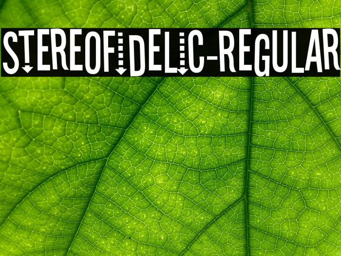Stereofidelic-Regular Font examples