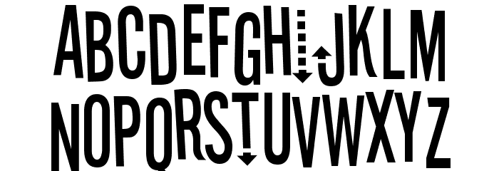 Stereofidelic-Regular Font LOWERCASE