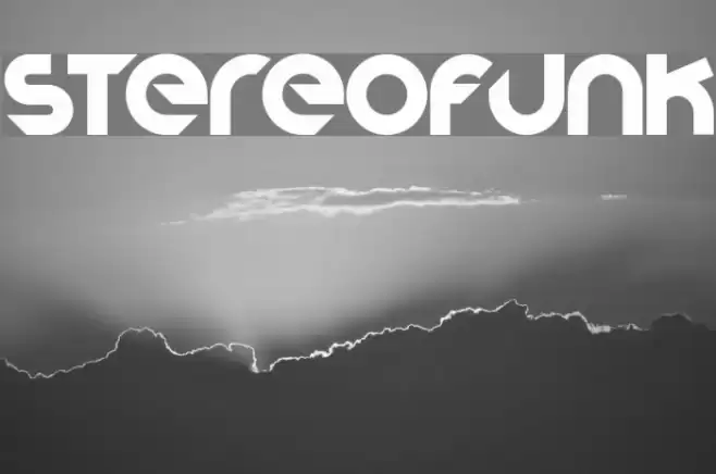Stereofunk Font examples