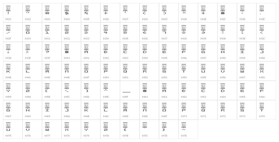 Stereolab Character Map