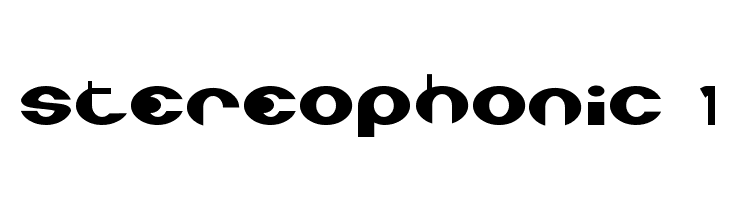 Stereophonic 1 Font