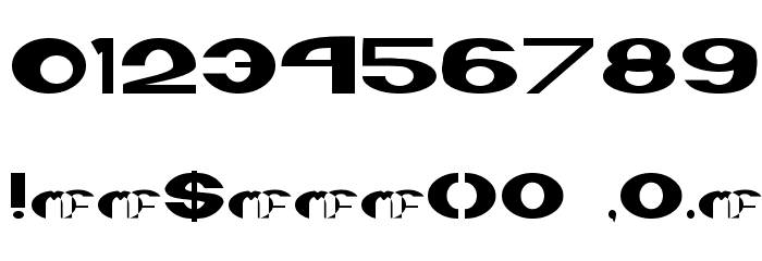 Stereophonic 1 Font OTHER CHARS