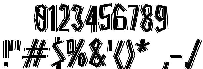 Stereoscope Font OTHER CHARS