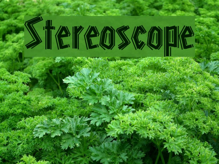 Stereoscope Font examples