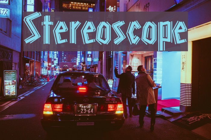 Stereoscope Font examples