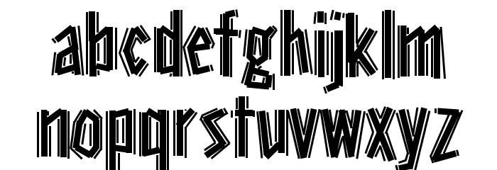 Stereoscope Font LOWERCASE