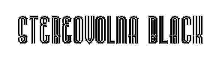 Stereovolna Black  Frei Schriftart Herunterladen