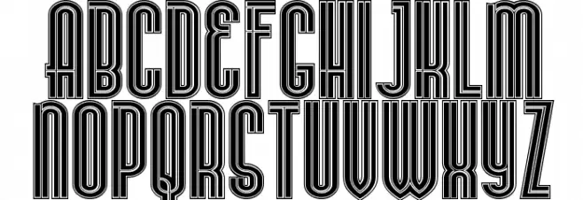 Stereovolna Black خط أحرف كبيرة