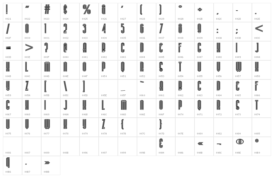 Stereovolna Black Character Map