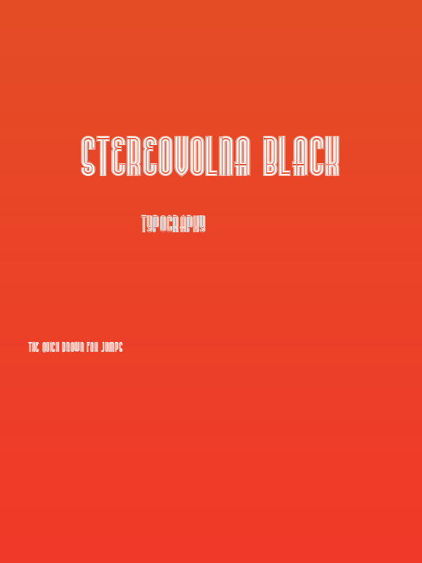 Stereovolna Black Poster