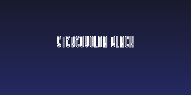 Stereovolna Black Social Header