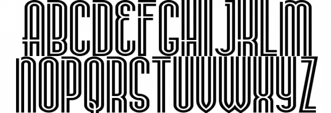 Stereovolna Caratteri MAIUSCOLE