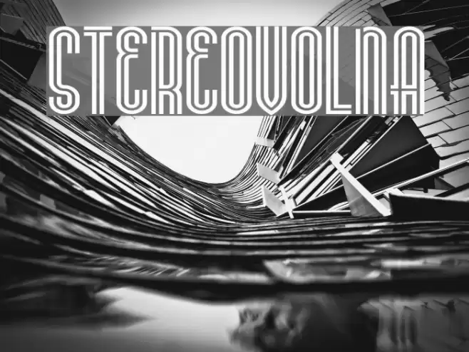 Stereovolna Font examples