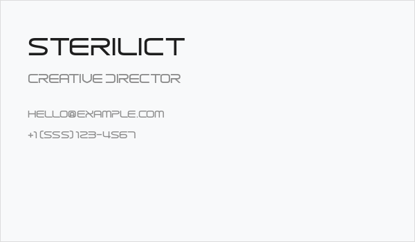 Sterilict Business Card