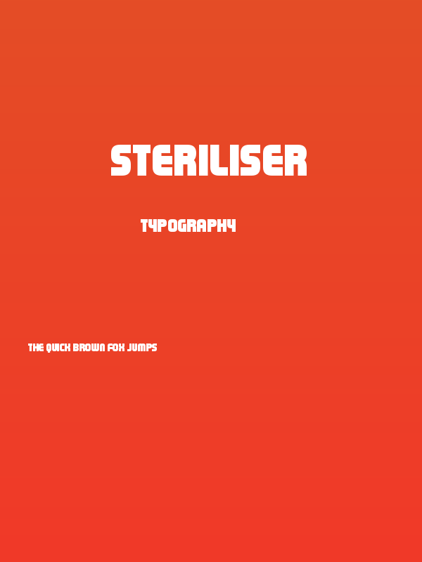 Steriliser Poster