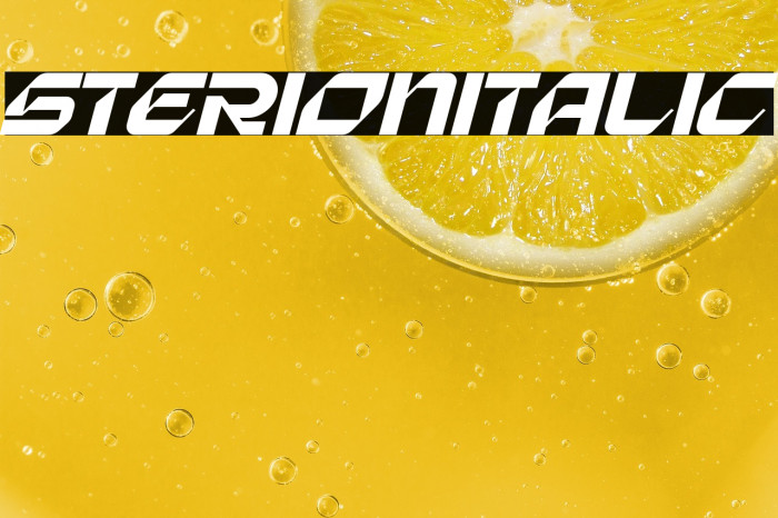 Sterion Italic Example 3