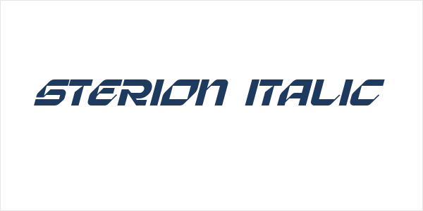 Sterion Italic Logo