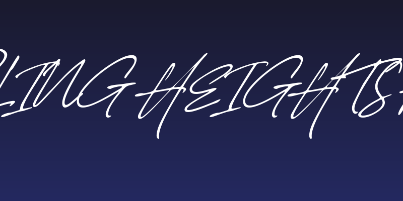 Sterling Heights Font Social Header